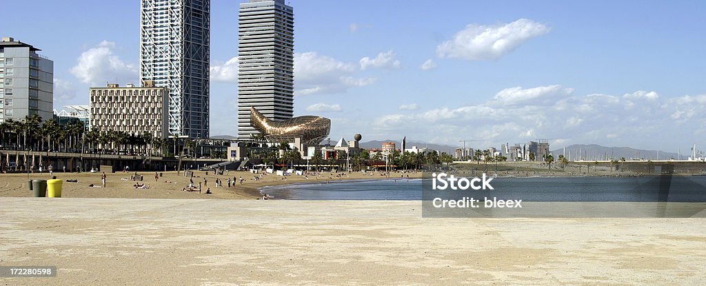 Playa en Barcelona. España - Foto de stock de Arena libre de derechos