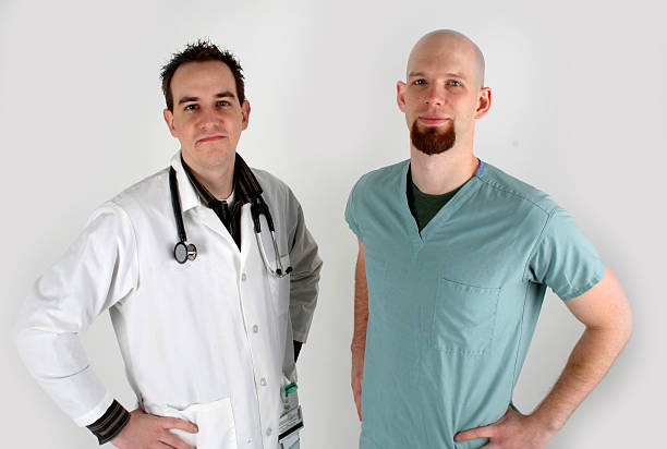 doctor and surgeon stock photo