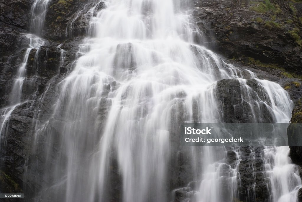 Langzeitbelichtung-Wasserfall - Lizenzfrei Bewegung Stock-Foto