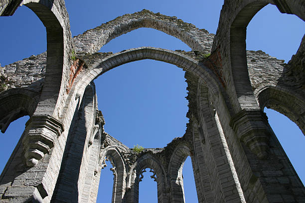 Visby Gothic church ruins 2 stock photo