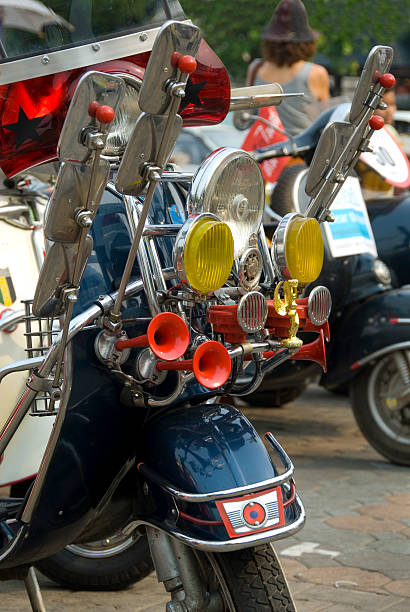 istock Motor scooter with lights and horns 172281422