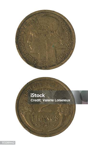 Francuski Pieniądze Roku 1941 - zdjęcia stockowe i więcej obrazów Moneta - Moneta, Pamiątka, Złoto - metal