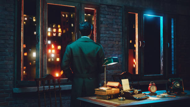 Retro Detective's Office: A Glimpse into the Life of a Classic Crime Solver
