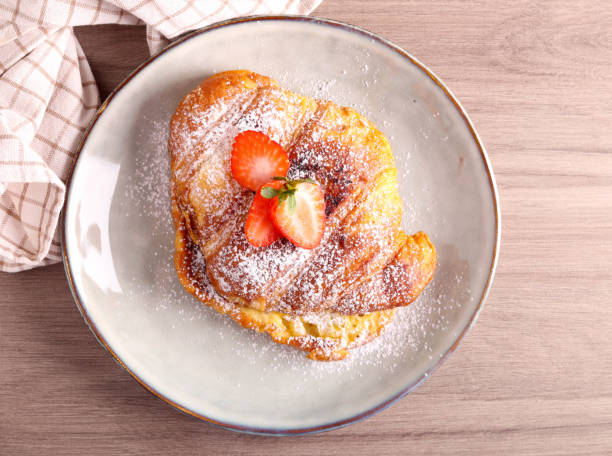 istock Croissant French Toast, served 1722815734