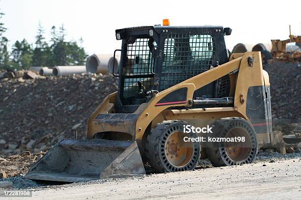 Mini Earth Mover Stock Photo - Download Image Now - Backhoe, Bucket, Construction Equipment