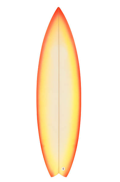 surfboard 사진 흰색 배경 스톡 사진