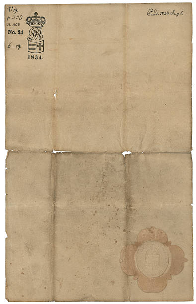 istock German Paper with Seal 1834 172282416
