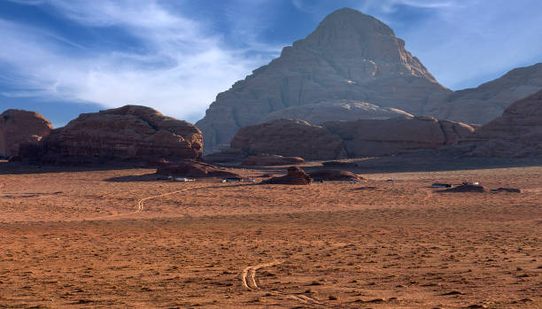 istock Tents for tourist accommodation in wadi rum 1722827366