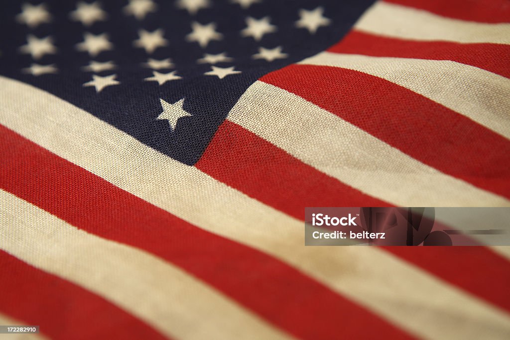 old us flag vintage us flag background American Flag Stock Photo