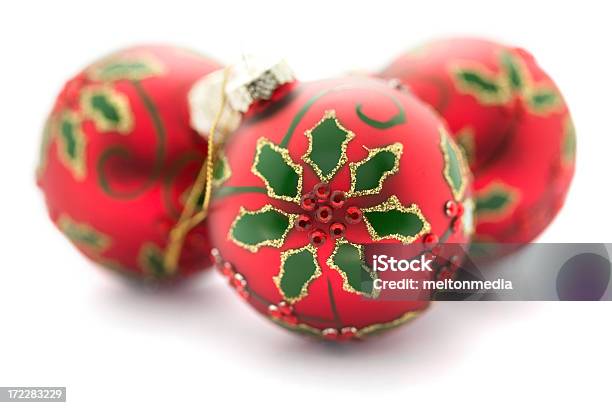 Christmas Ornaments Stock Photo - Download Image Now - Christmas Ornament, Poinsettia, Celebration Event