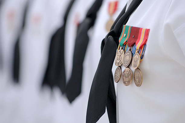 Medals Medals on Naval Seaman. us military photos stock pictures, royalty-free photos & images