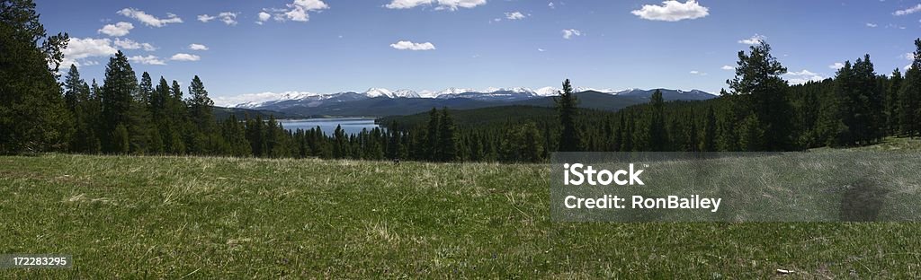 Georgetown Blick auf den See von Meadow Pano1 - Lizenzfrei Montana Stock-Foto