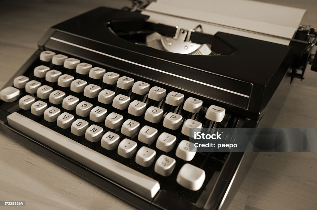 Série de máquina de escrever - Foto de stock de Antiguidade royalty-free