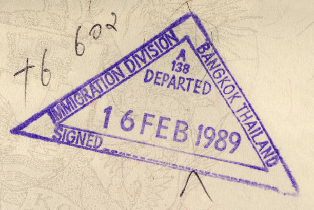 istock Thailand passport stamp 172283547