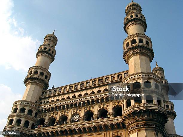 Charminar Towers Hajdarabadu W Indiach - zdjęcia stockowe i więcej obrazów Charminar - Charminar, Hajdarabad - Indie, Indie