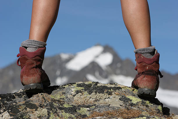 Mountain boots stock photo