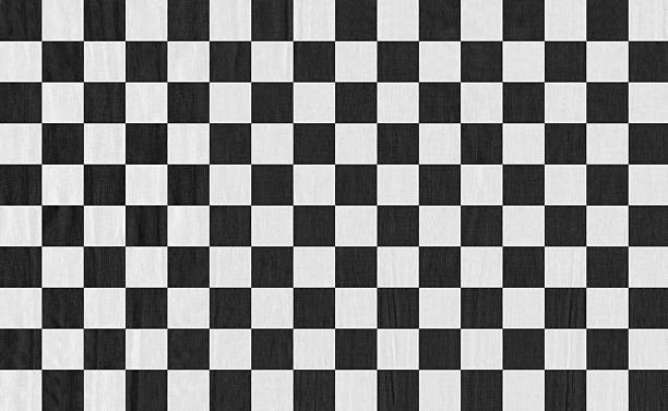 Checkered flag Checkered flag in cotton. stock car photos stock pictures, royalty-free photos & images