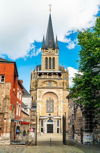 The Aachen Cathedral in Aachen, Germany was built in 805 and is one of the oldest in Europe.