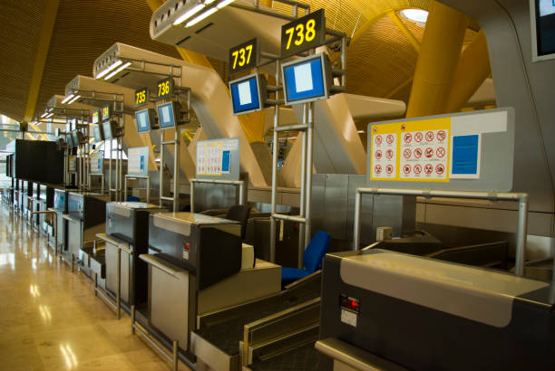 istock Madrid Airport check-in desk 172284344