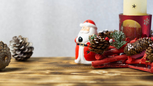 istock Cozy Christmas Celebration with Festive Decorations and Candlelight 1722845843