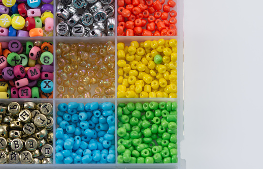 multi colored beads for creatuvity.