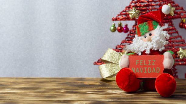 istock Festive Christmas Decoration on Wood Tree 1722845854