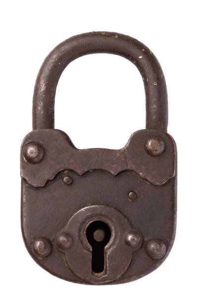 Antique Padlock stock photo