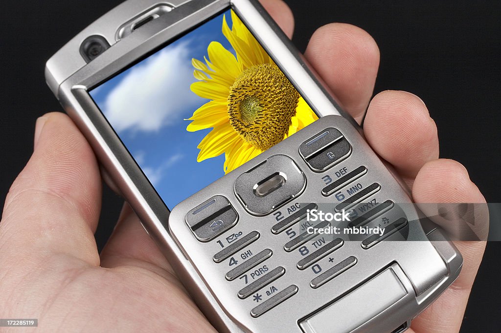 Hi-Tech PDA teléfono móvil (clipping path (Borde de corte - Foto de stock de 3G libre de derechos