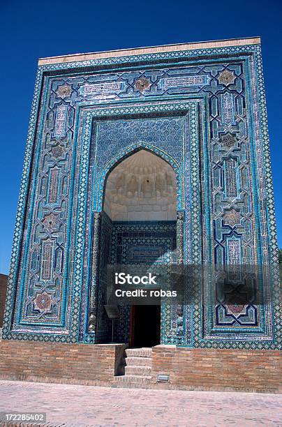 Facade Of An Old Mausoleum In Samarkand Uzbekistan Stock Photo - Download Image Now