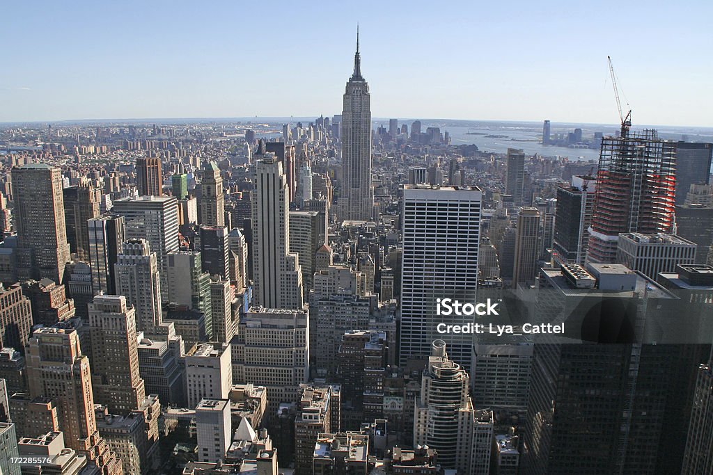 Blick auf New York City # 4 - Lizenzfrei Ansicht aus erhöhter Perspektive Stock-Foto