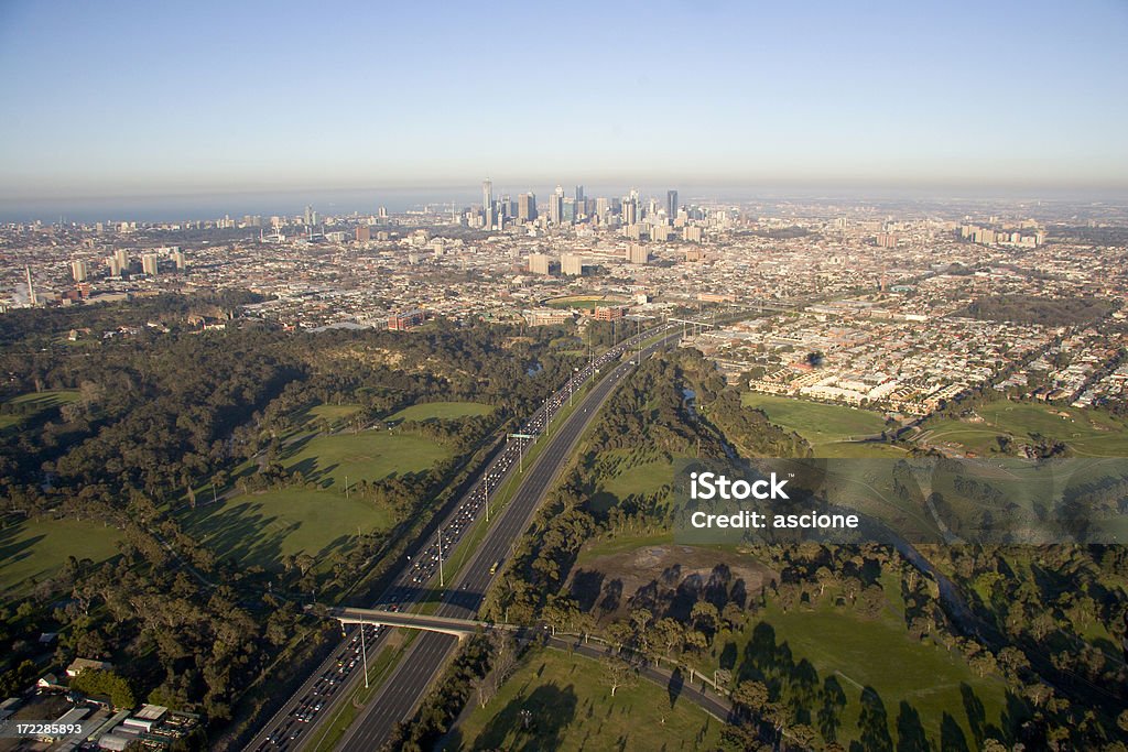 Melbourne città e orientale freeway - Foto stock royalty-free di Melbourne - Australia
