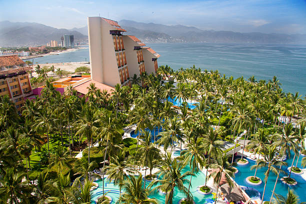 Resort in Puerto Vallarta Mexico stock photo