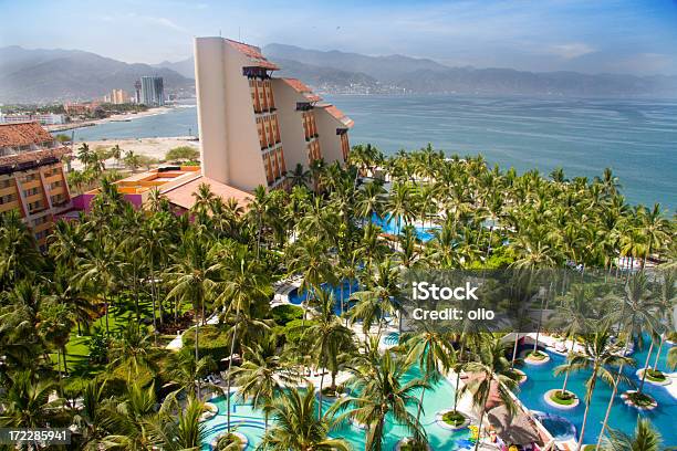 Resort In Puerto Vallarta Mexico Stock Photo - Download Image Now - Puerto Vallarta, Tourist Resort, Beach