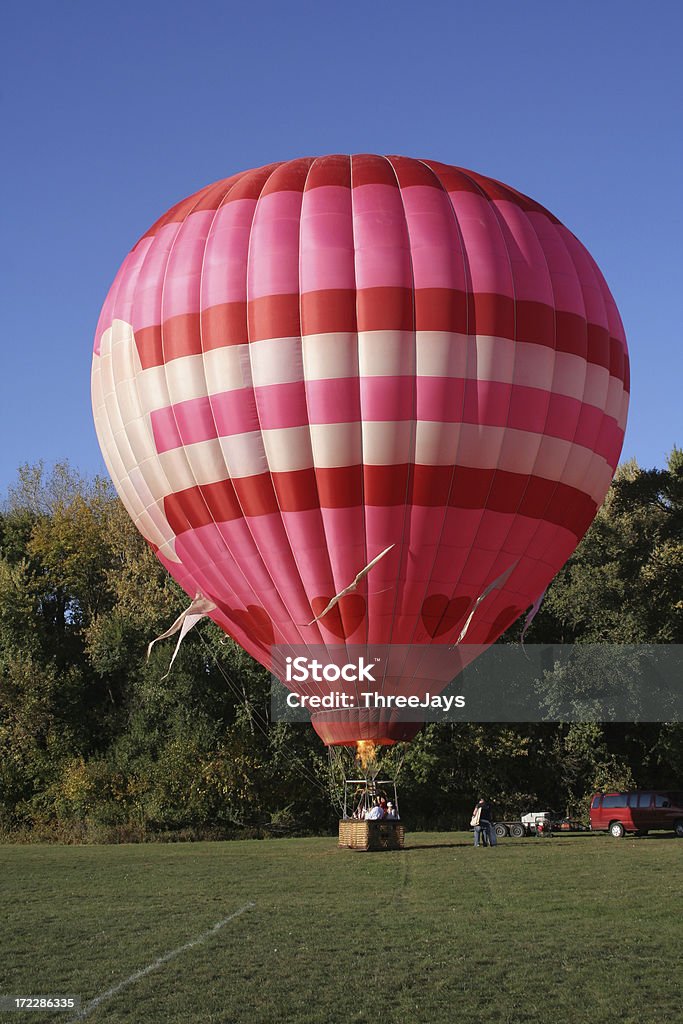 SERIE: Heißluftballon - Lizenzfrei Blau Stock-Foto