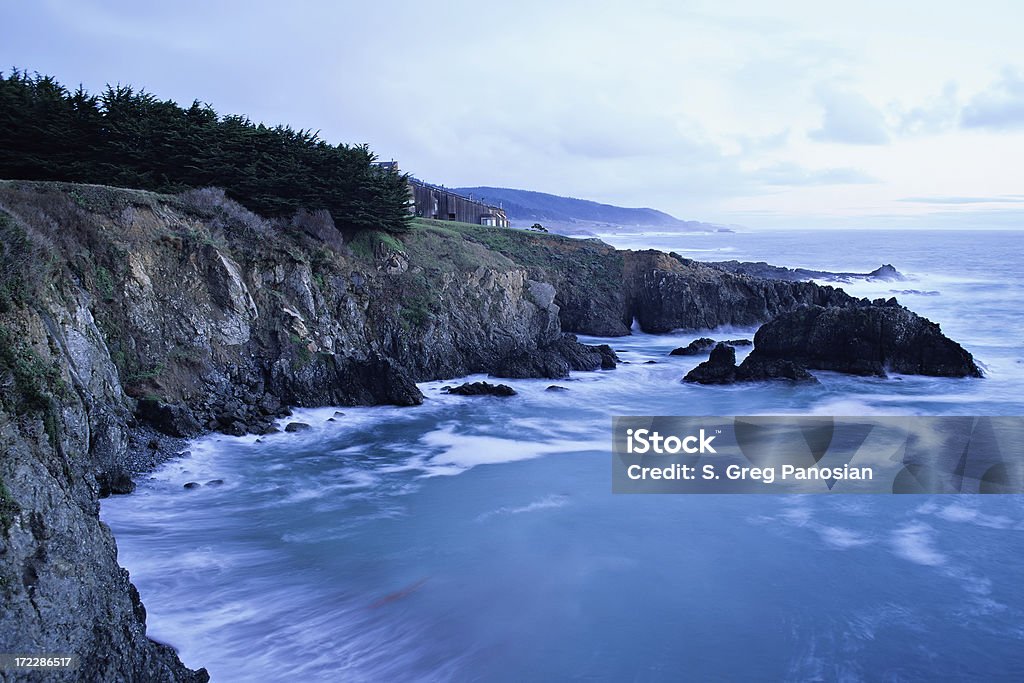 Sonoma coast, ao amanhecer - Foto de stock de Arrebentação royalty-free