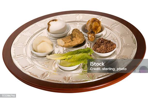 Pesach Seder Plate1 - zdjęcia stockowe i więcej obrazów Talerz sederowy - Talerz sederowy, Kolor srebrny, Srebro