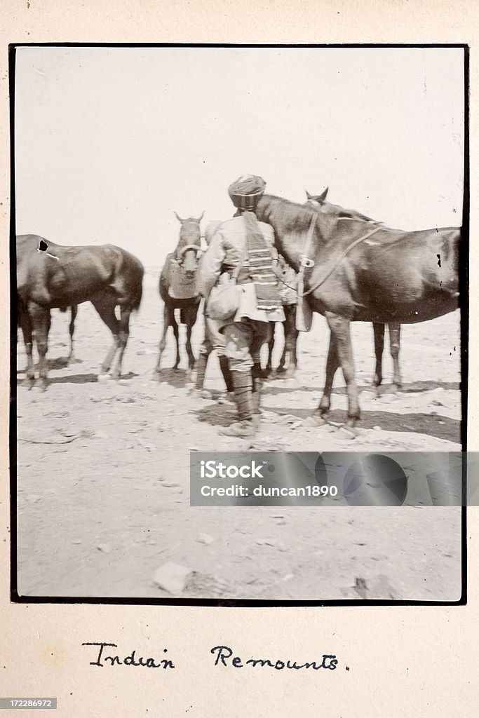 Cavalos indianos - Royalty-free 1890-1899 Foto de stock