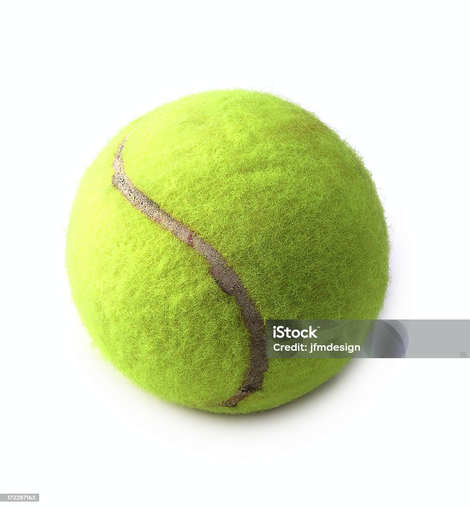 Palla da tennis su bianco - Foto stock royalty-free di Bellezza