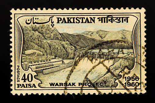 Picture of a very old postage stamp from Pakistan