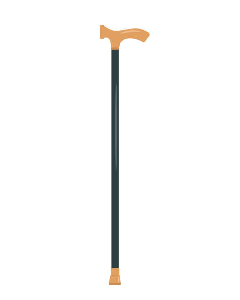 istock Walking Cane for injured people or with disabilities, elderly and social adaptation. Medical equipment for rehabilitation 1722880365