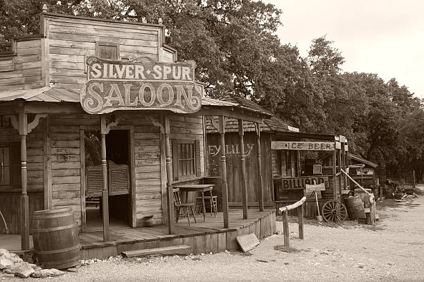 sepia town sxslypse saloon photos stock pictures, royalty-free photos & images
