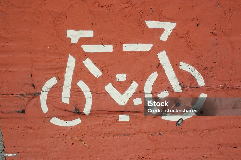 Placa de rota para bicicletas - Foto de stock de Atividade Recreativa royalty-free