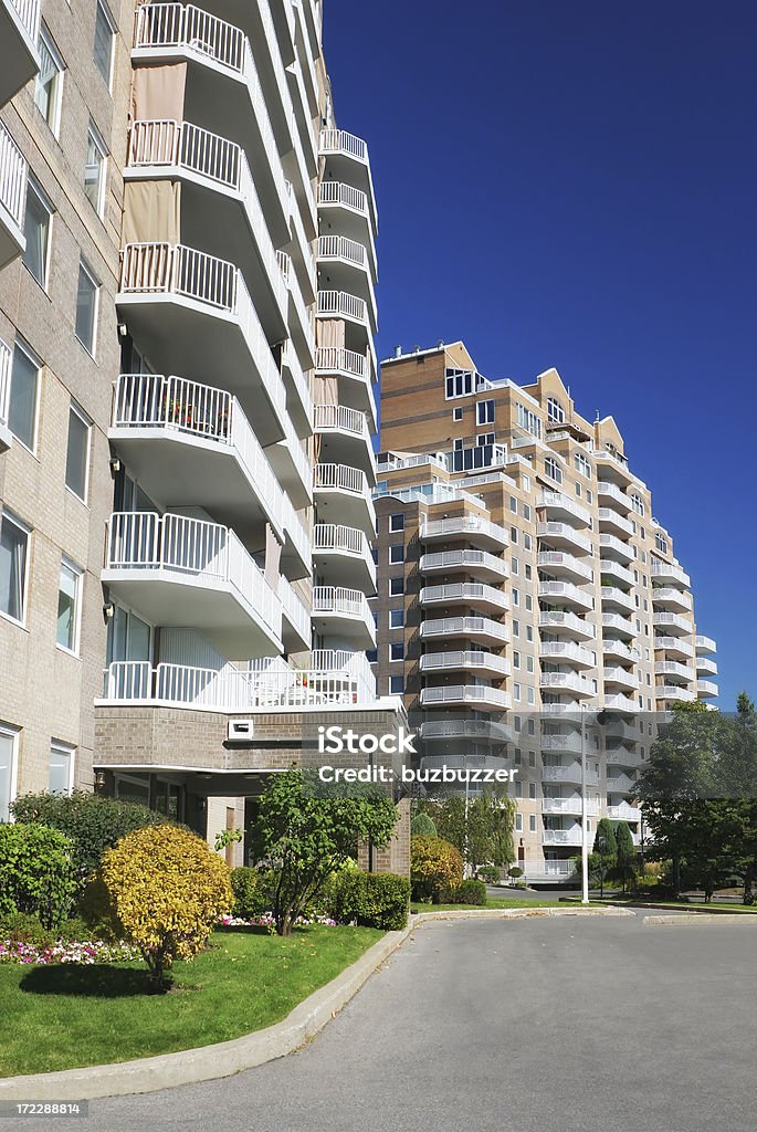 Modern Condominiums Area  Apartment Stock Photo