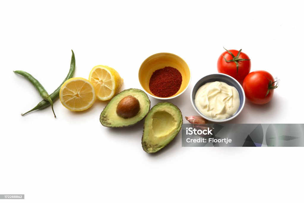 TexMex ingredienti: Guacamole - Foto stock royalty-free di Ingrediente