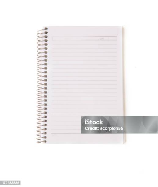 Notebook - zdjęcia stockowe i więcej obrazów Pisać - Pisać, Białe tło, Notes