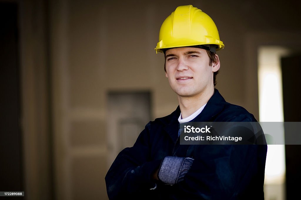 Junge Bauarbeiter - Lizenzfrei Arbeiten Stock-Foto