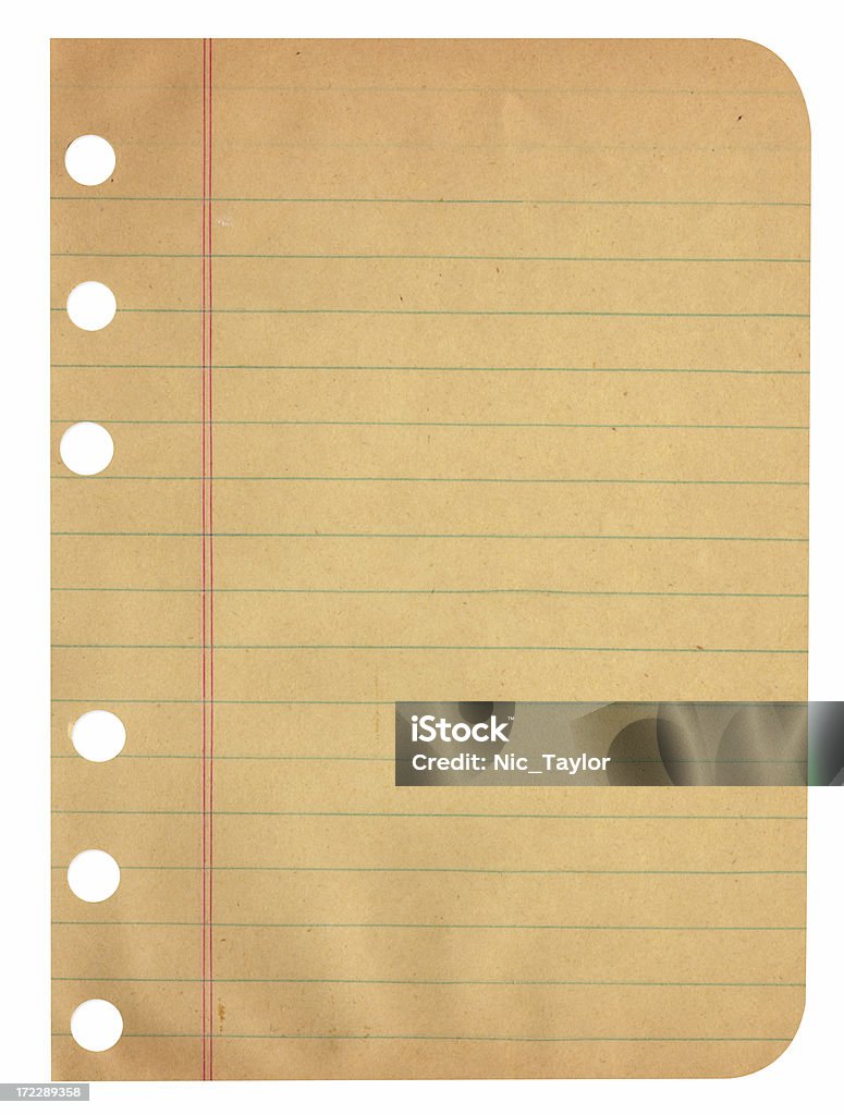 Caderno de papel em Branco Antigo - Royalty-free Agenda Pessoal Foto de stock