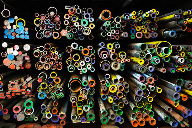 Colored Tubes stock photo