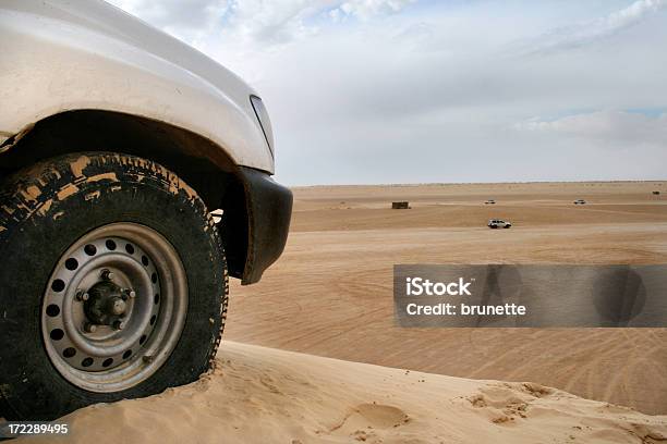 Sahara Safari Jeep Stock Photo - Download Image Now - Car, Sahara Desert, Desert Area
