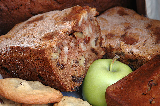 Apple Spice Loaf stock photo